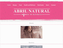 Tablet Screenshot of abrilnatural.com